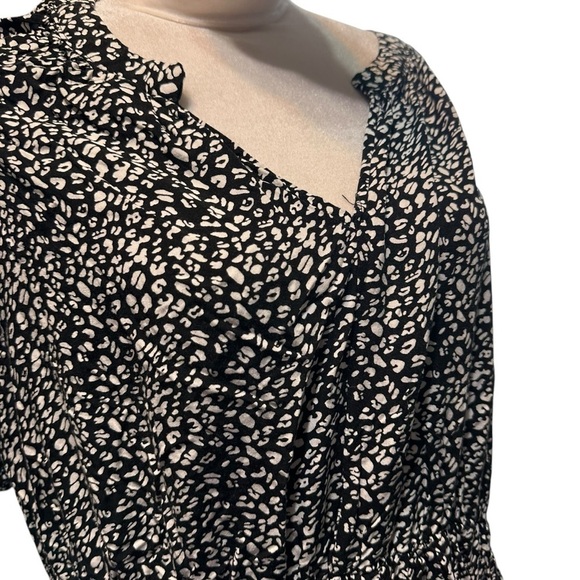 Nemidor women's size 18 black and white soft black dress with pockets - Picture 4 of 6